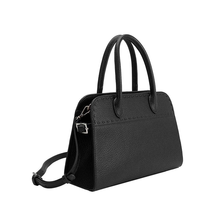 Marlo Black Recycled Vegan Leather Crossbody Bag