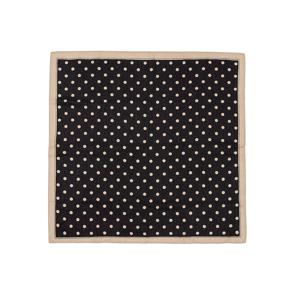 Scarf Black Polka Dot