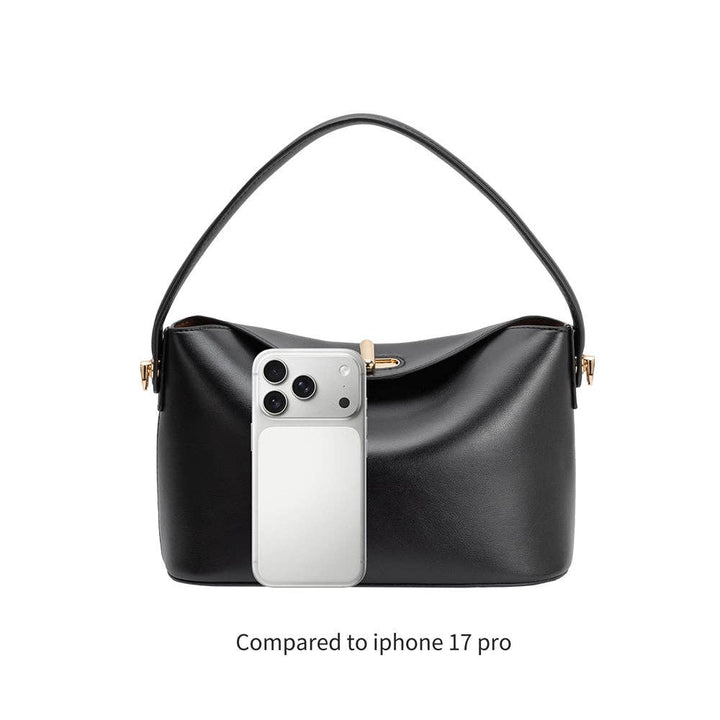 Lana Taupe Recycled Vegan Leather Crossbody Bag