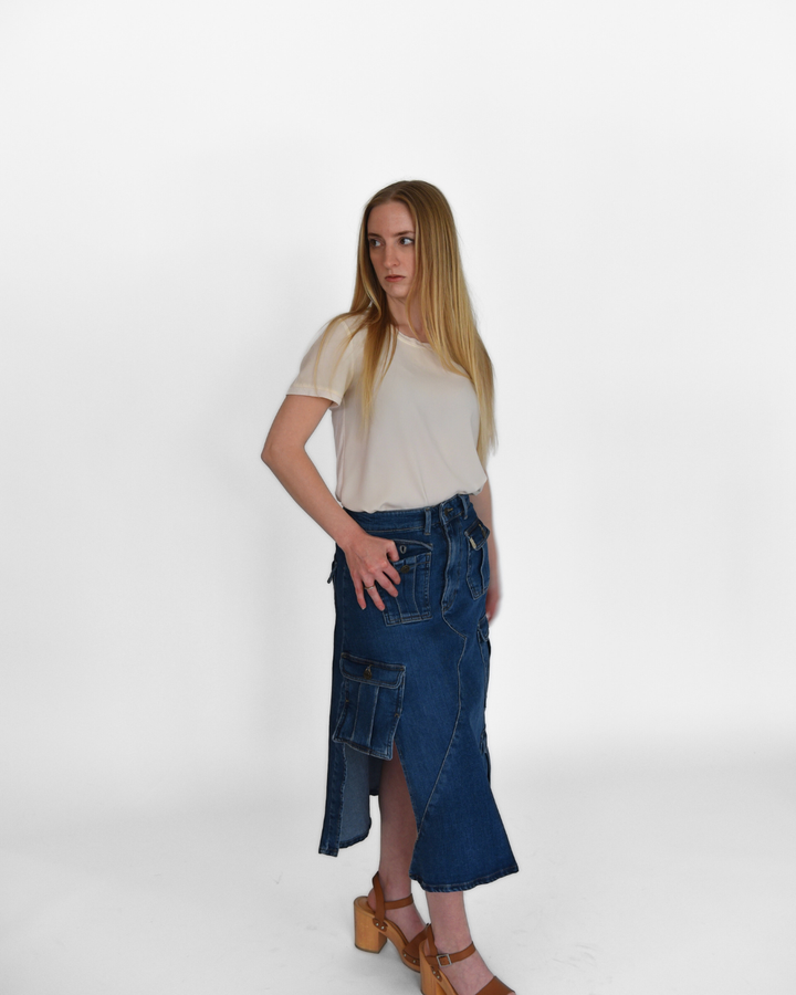 Boston Denim Skirt