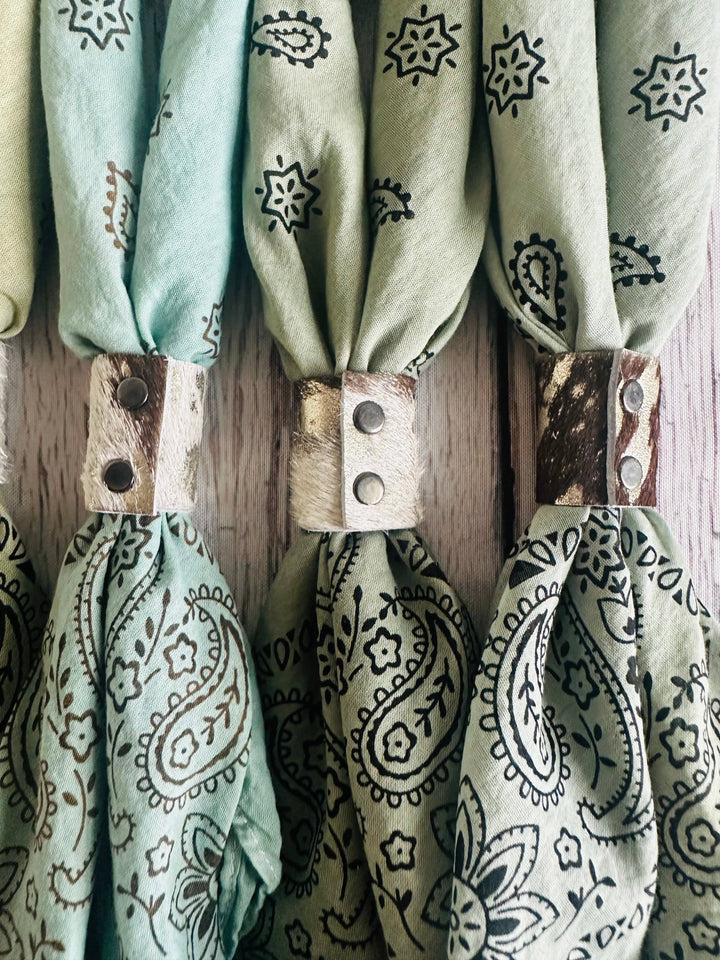 Sage Hue Hand Dyed Bandana