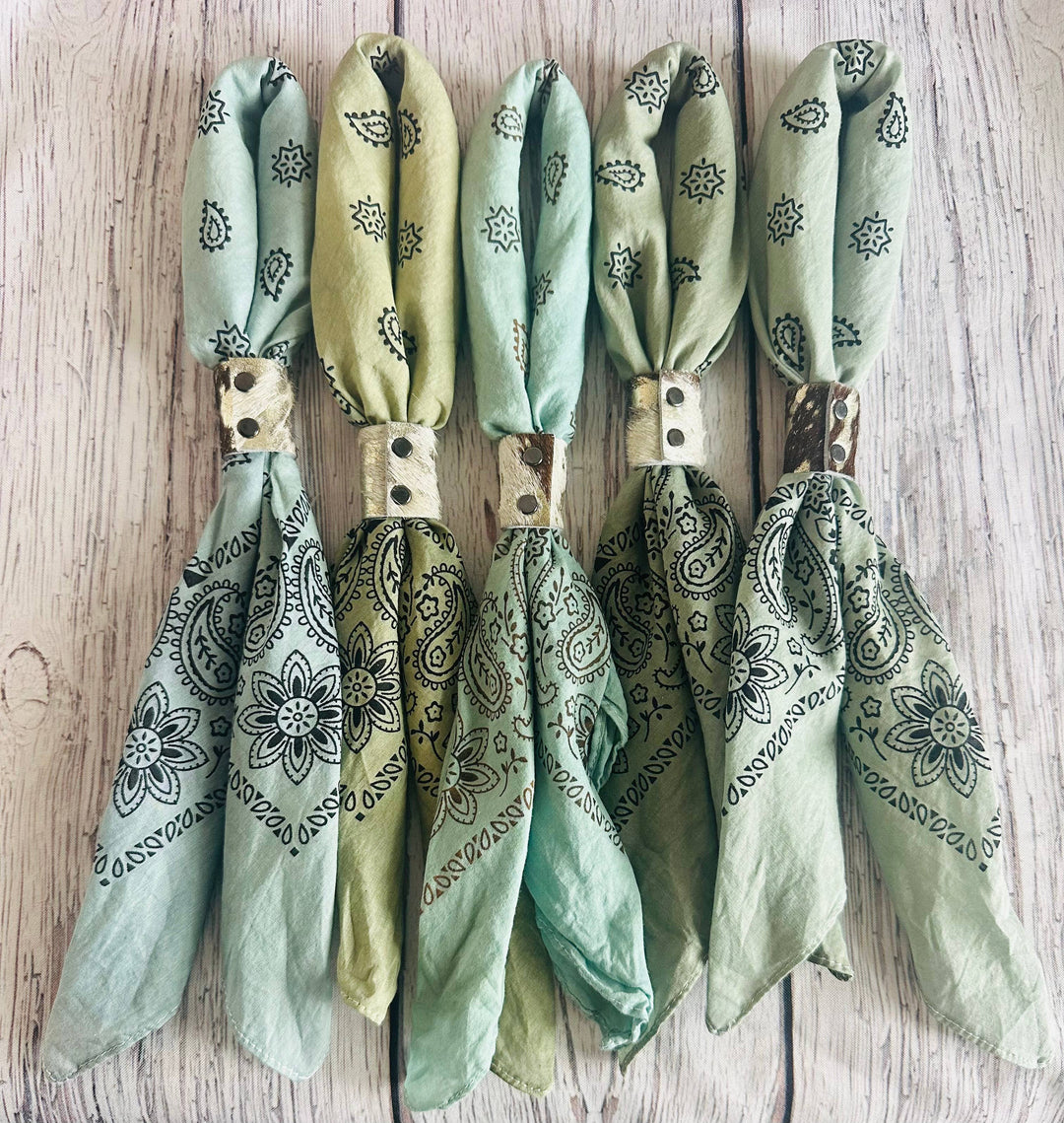 Sage Hue Hand Dyed Bandana