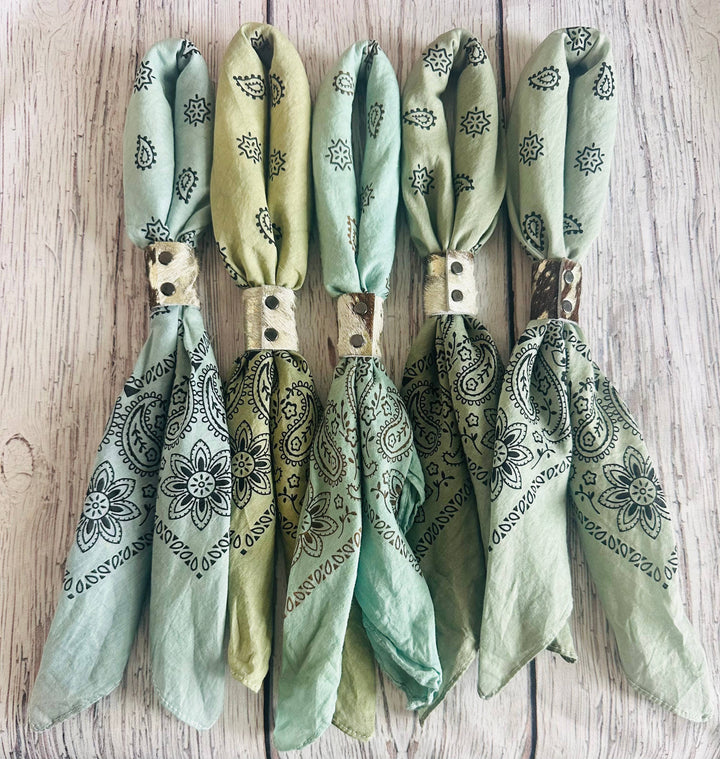 Sage Hue Hand Dyed Bandana