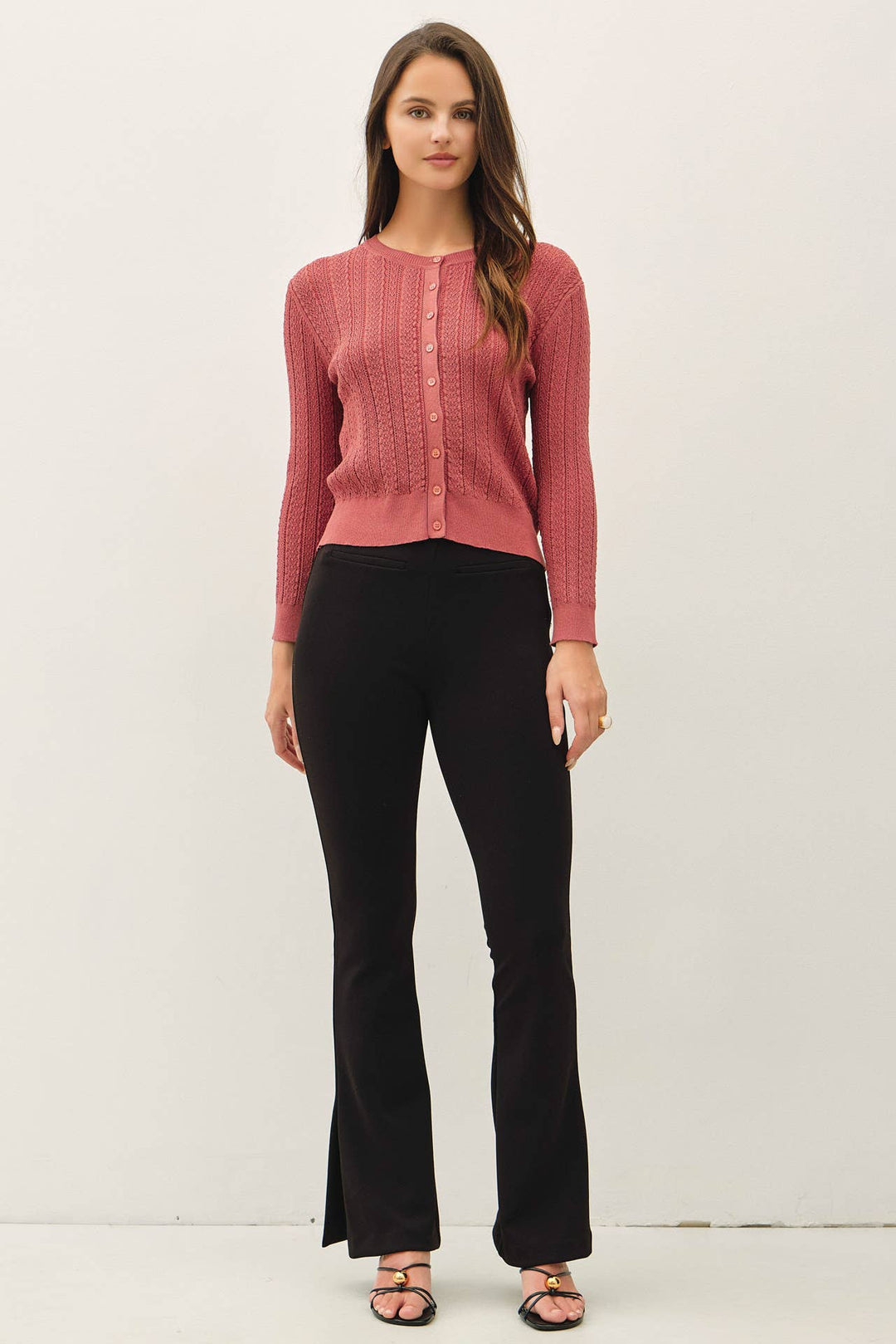 Classic Pointelle Cardigan