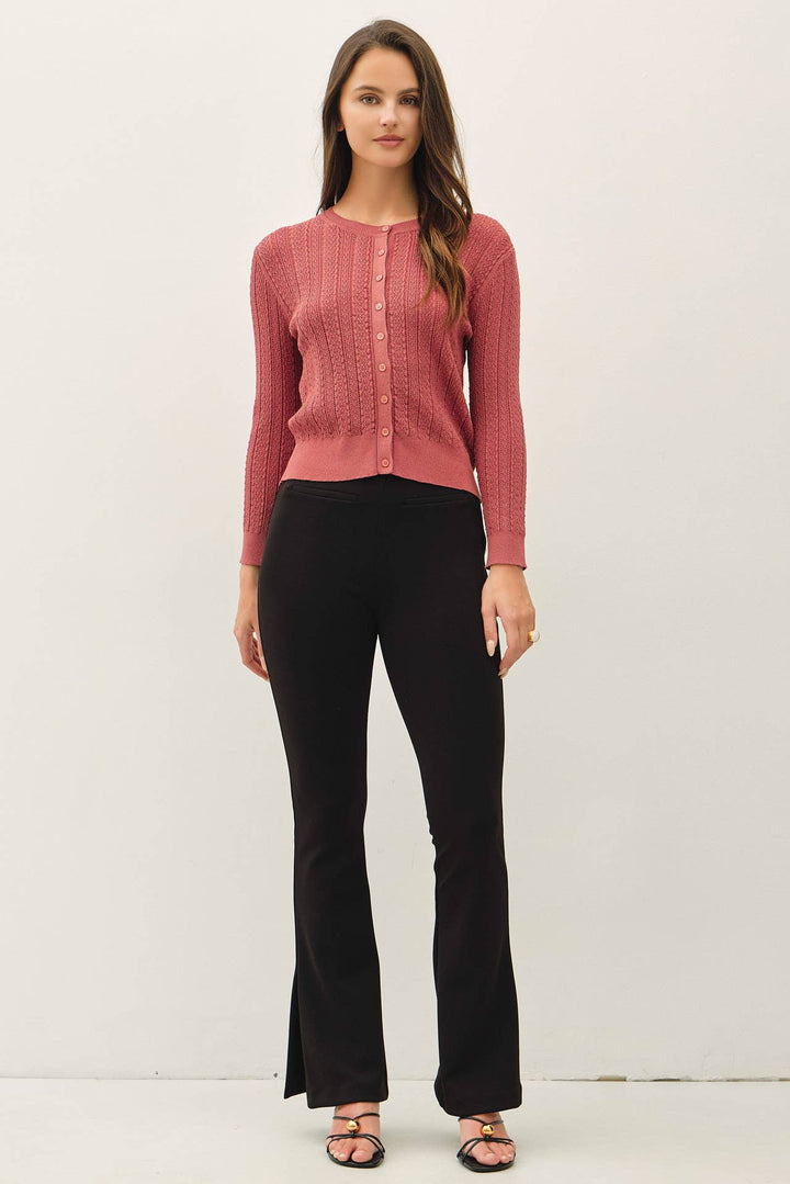 Classic Pointelle Cardigan