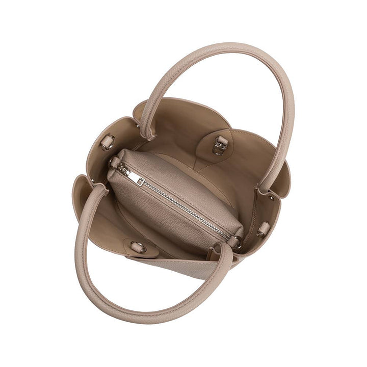 Tulip Mushroom Recycled Vegan Leather Top Handle Bag