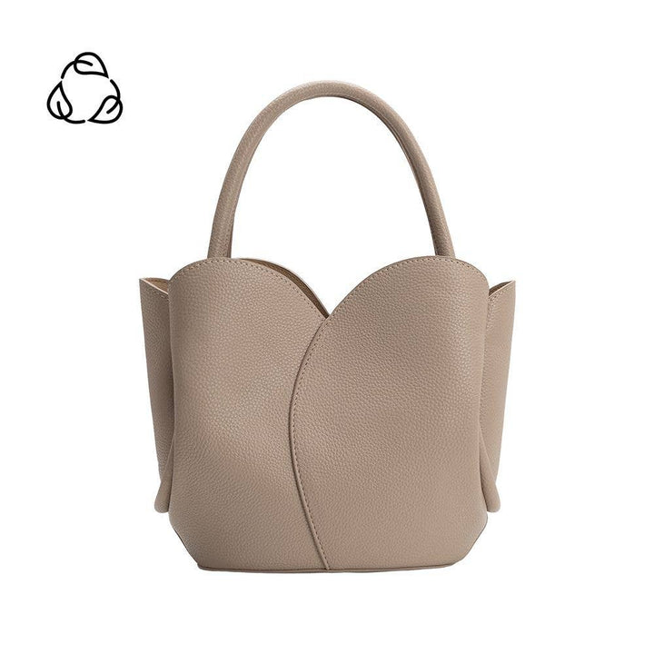 Tulip Mushroom Recycled Vegan Leather Top Handle Bag