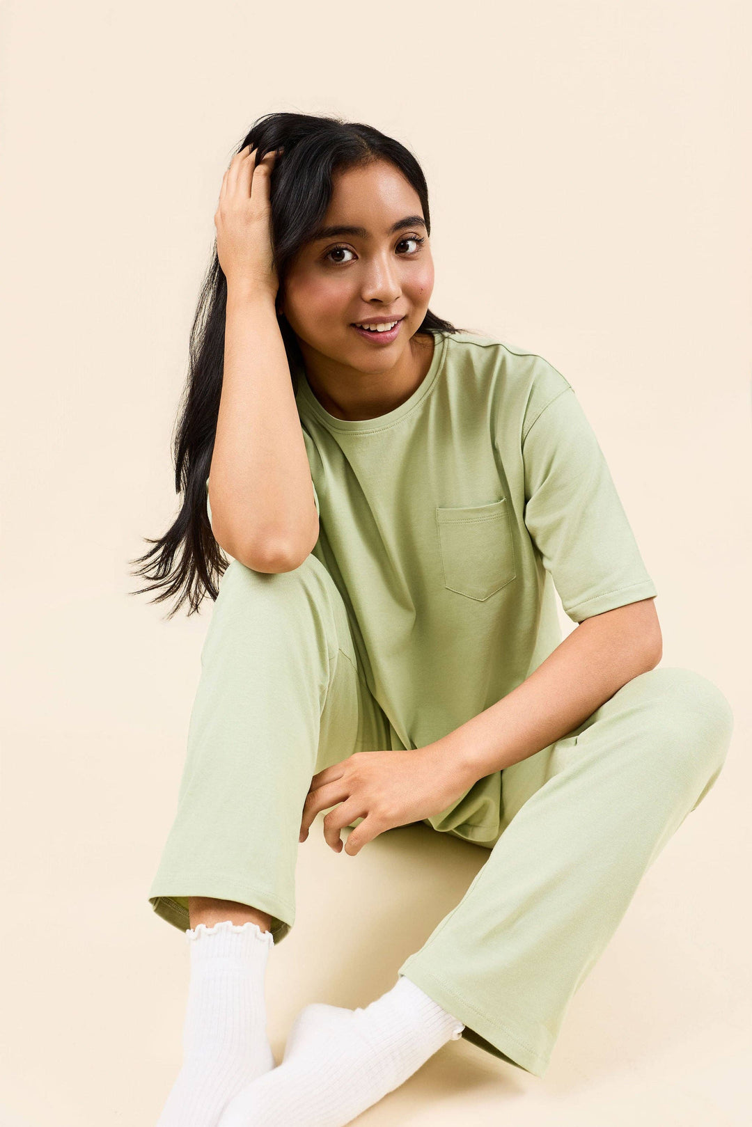 The Lucid Boxy Tee Lounge Top