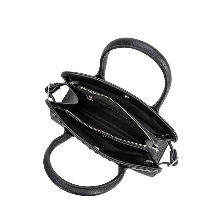 Marlo Black Recycled Vegan Leather Crossbody Bag