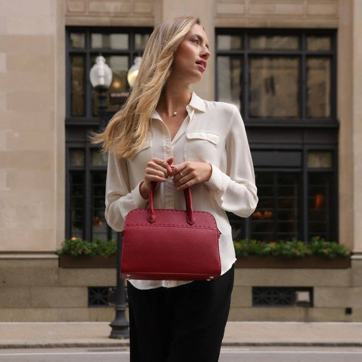 Marlo Black Recycled Vegan Leather Crossbody Bag