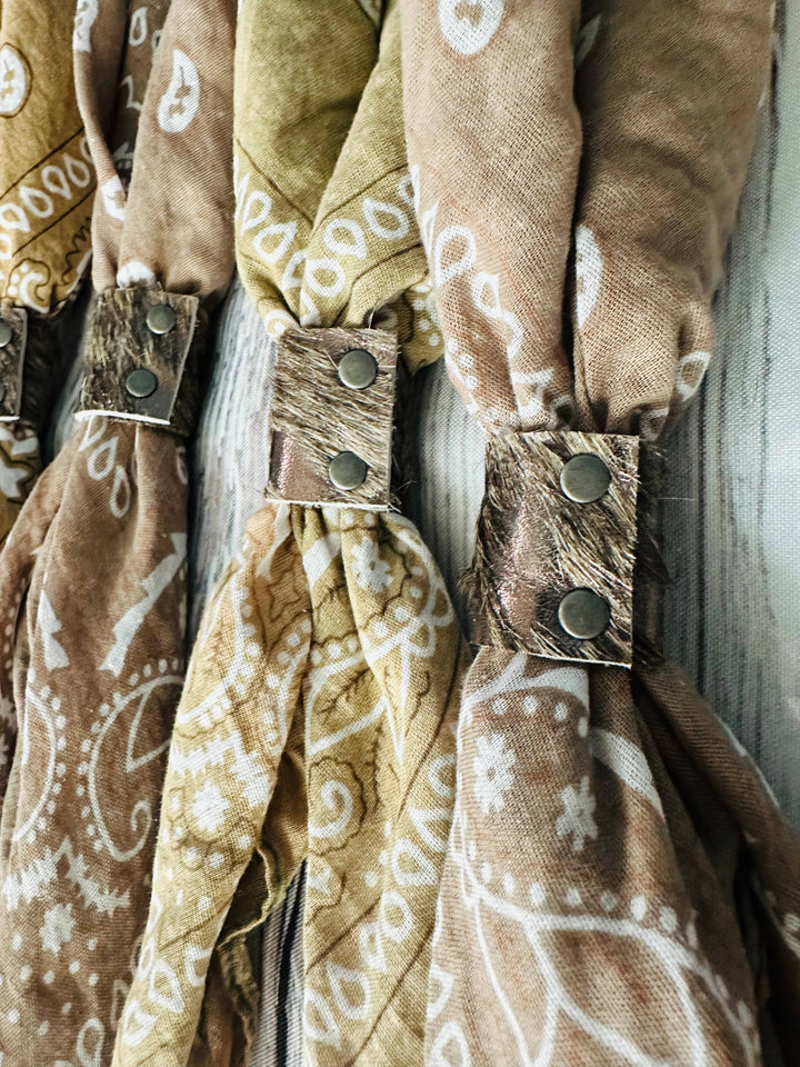 Earth Tones Hand Dyed Bandana