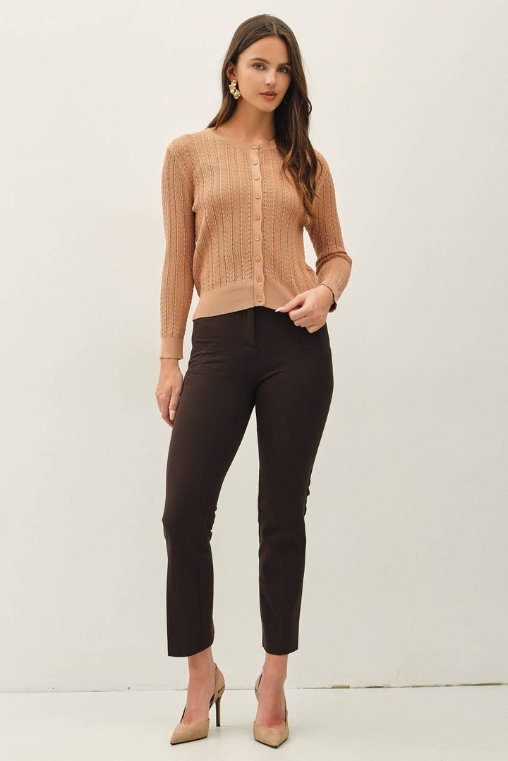 Classic Pointelle Cardigan