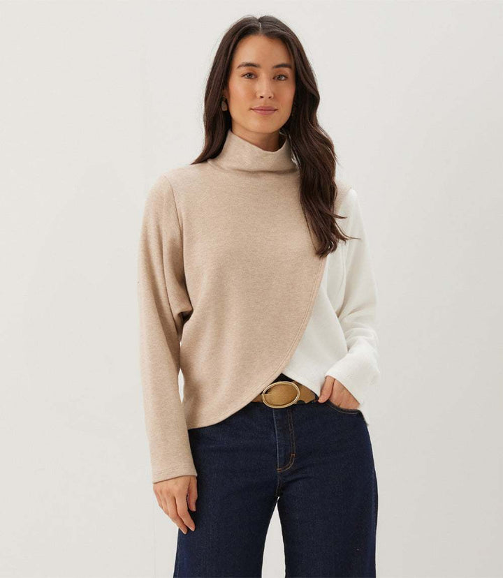 Crossover Colorblock Top