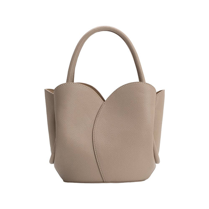 Tulip Mushroom Recycled Vegan Leather Top Handle Bag