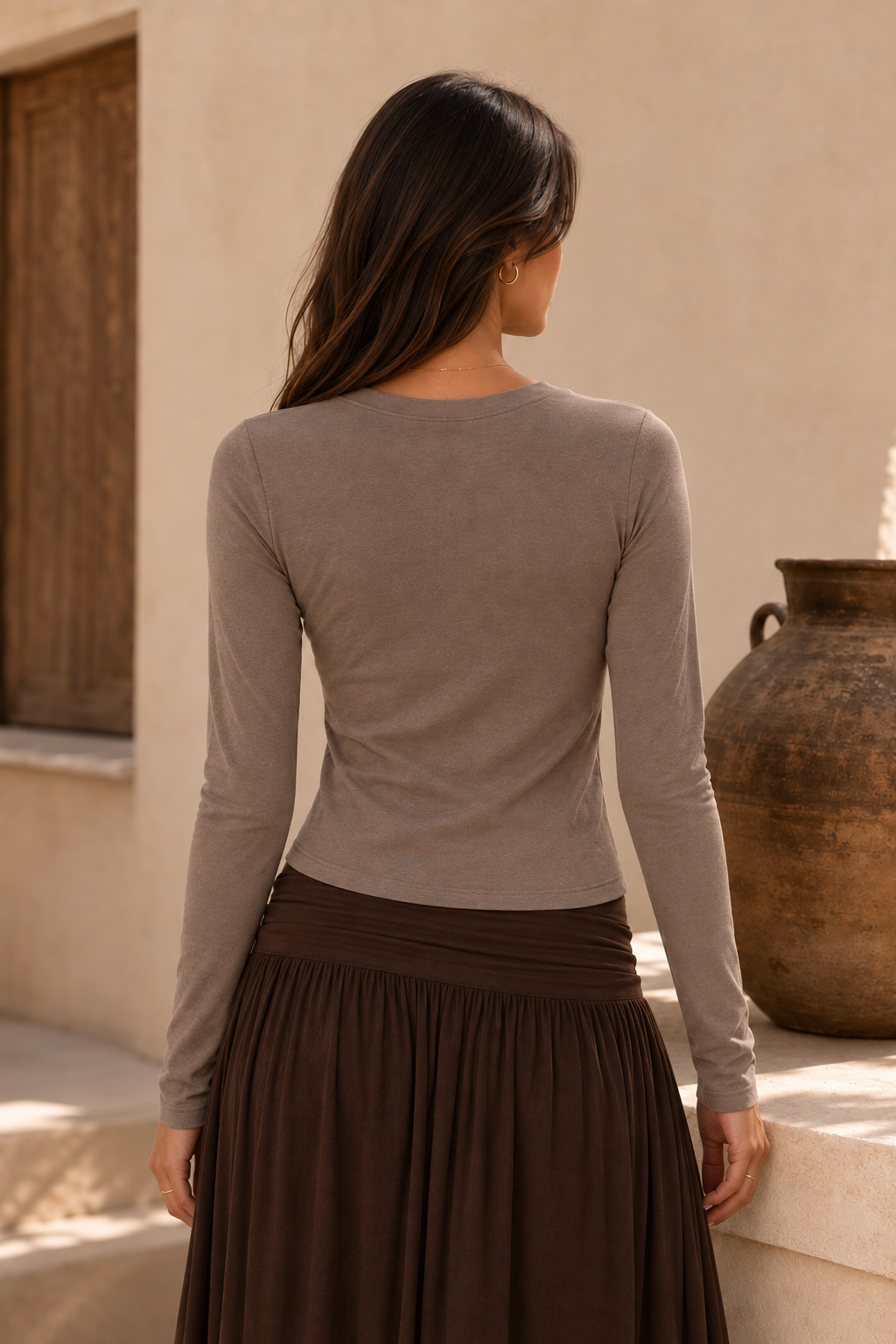 Alexis Fitted Long Sleeve Top