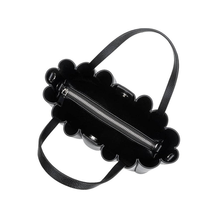 Adela Black Recycled Vegan Leather Tote Bag