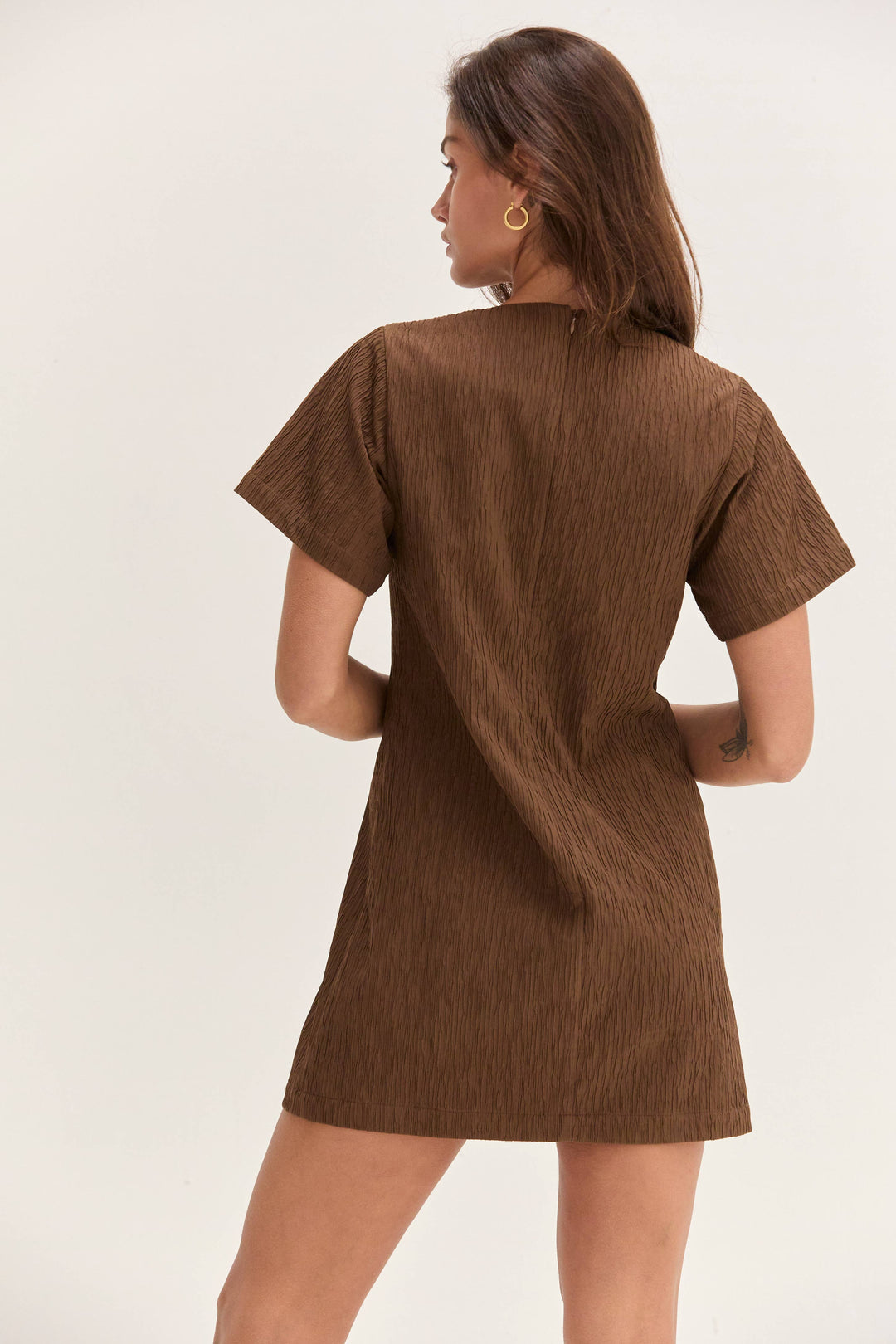 Katia Textured Shift Mini Dress