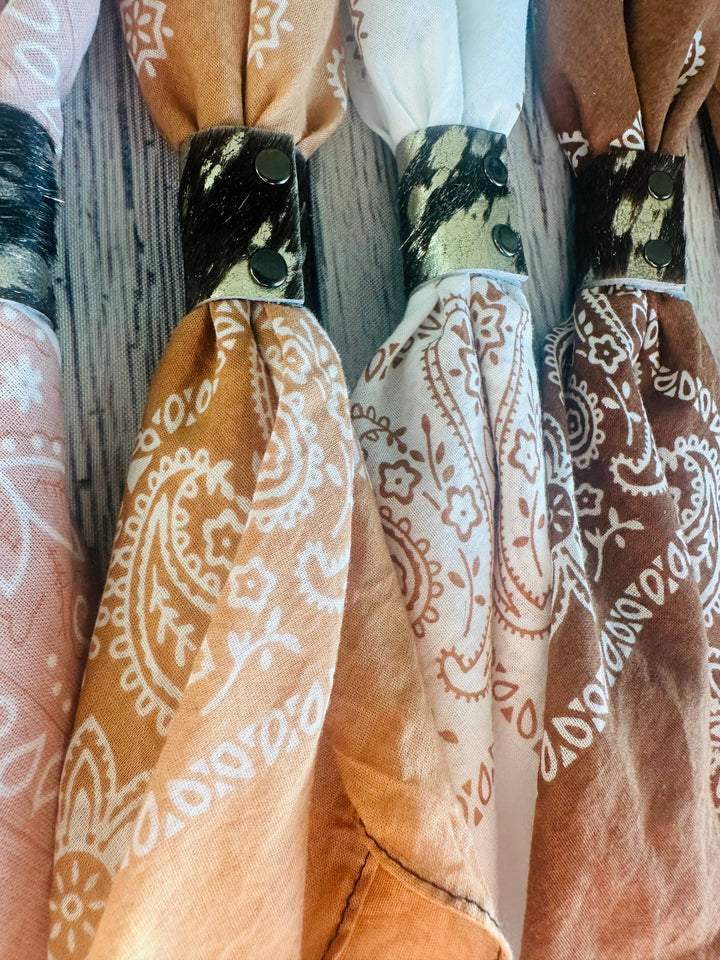 Terracotta Hues Hand Dyed Bandana