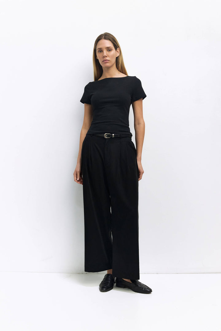 The Breanna Boat Neck Soft Knit Top