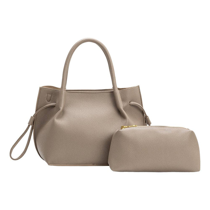 Tyler Taupe Recycled Vegan Leather Crossbody Bag