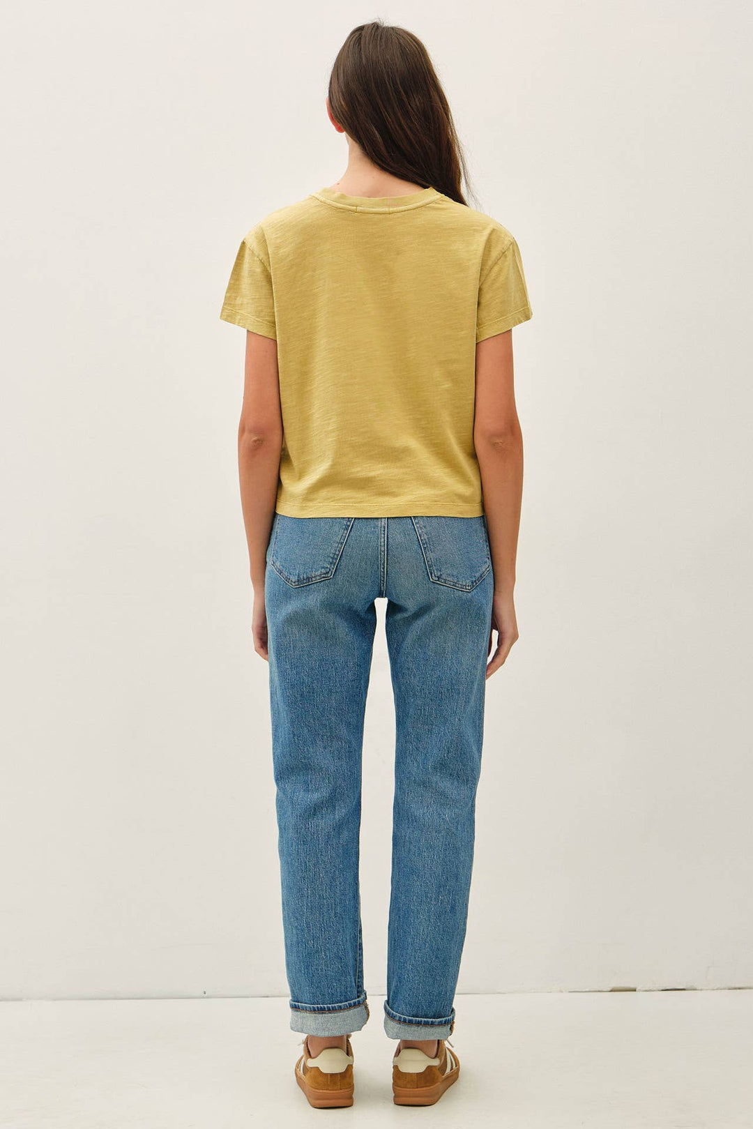 Garment Dyed Cotton Slub Short Sleeve Tee