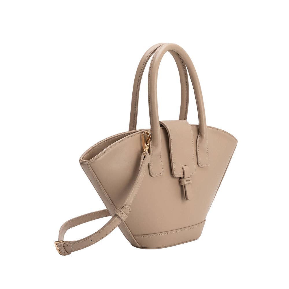 Violet Nude Recycled Vegan Leather Crossbody Bag