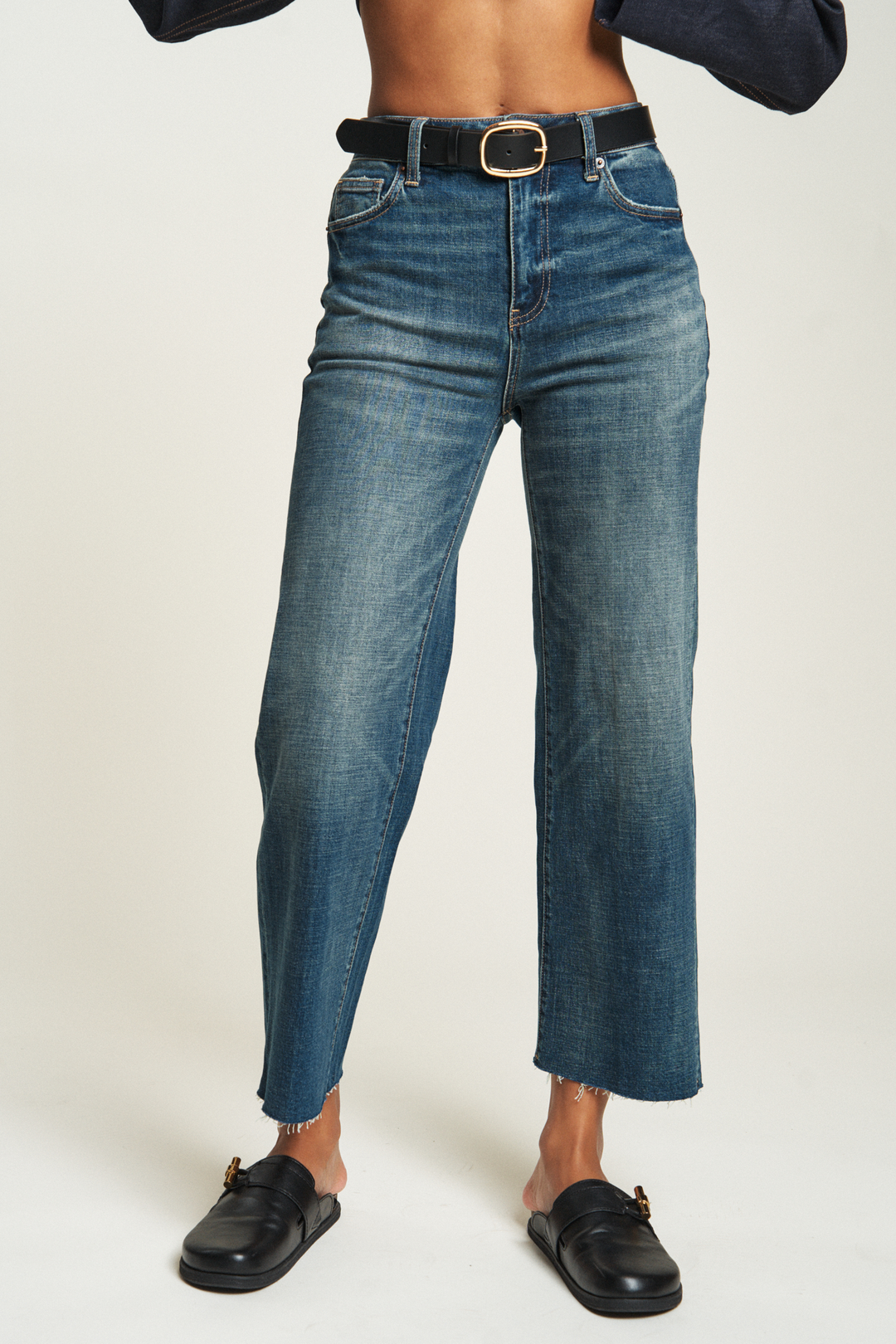 Aberdeen Ankle Crop High Rise Jean, Dark Aged Vintage, 24.5”