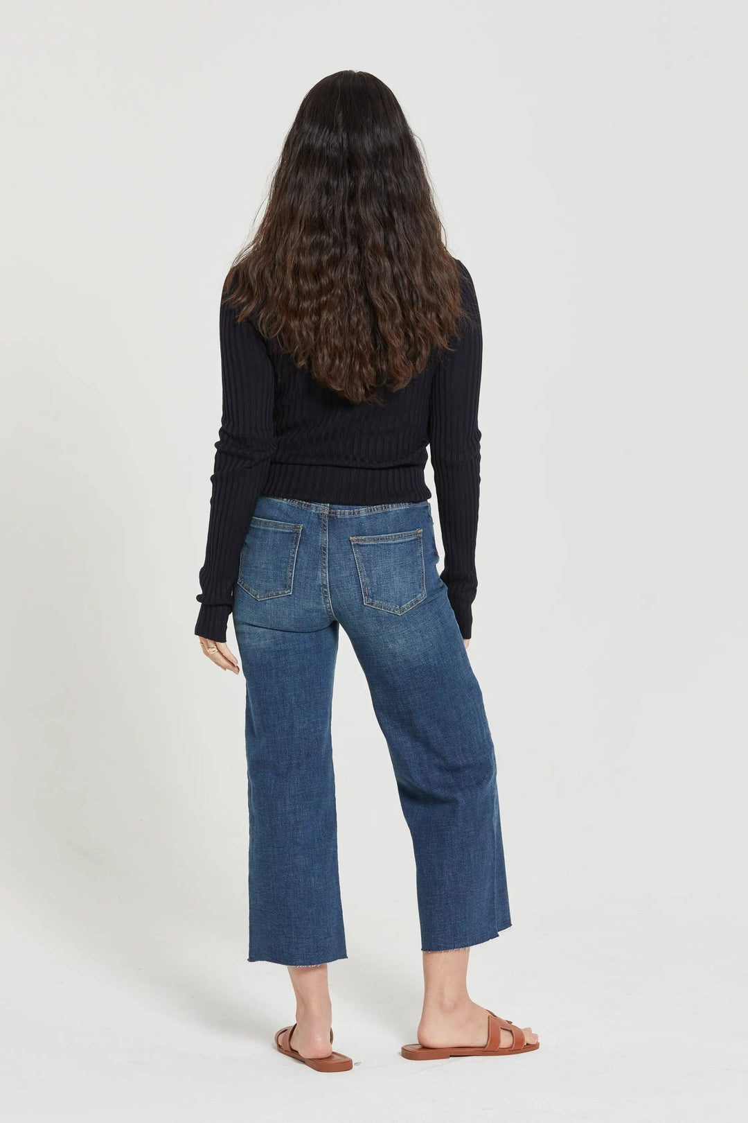 Aberdeen Ankle Crop High Rise Jean, Dark Aged Vintage, 24.5”