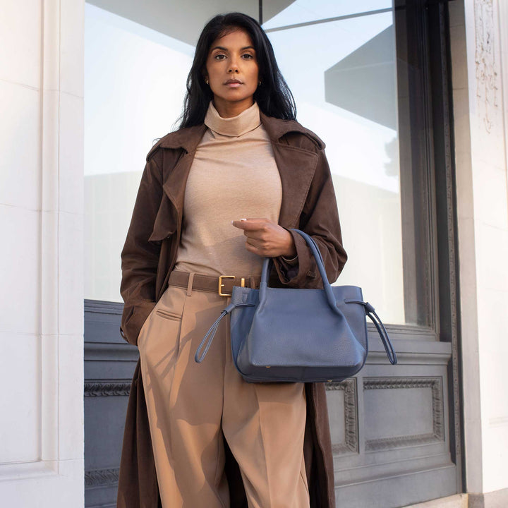 Tyler Taupe Recycled Vegan Leather Crossbody Bag