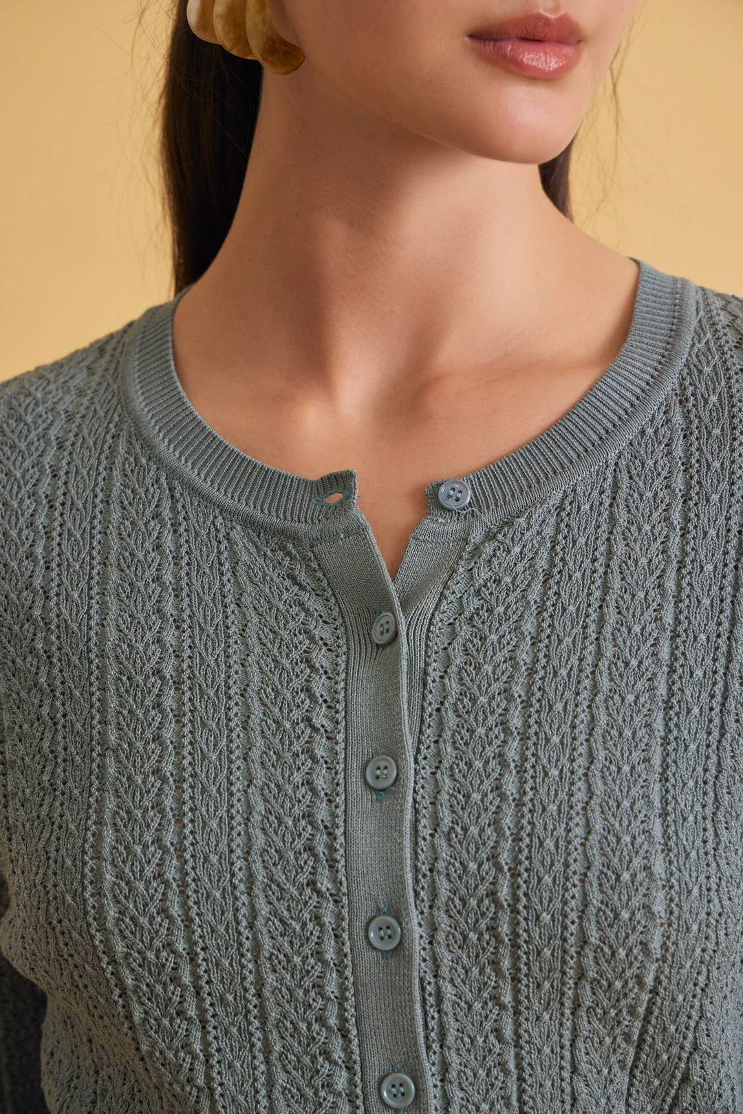 Classic Pointelle Cardigan