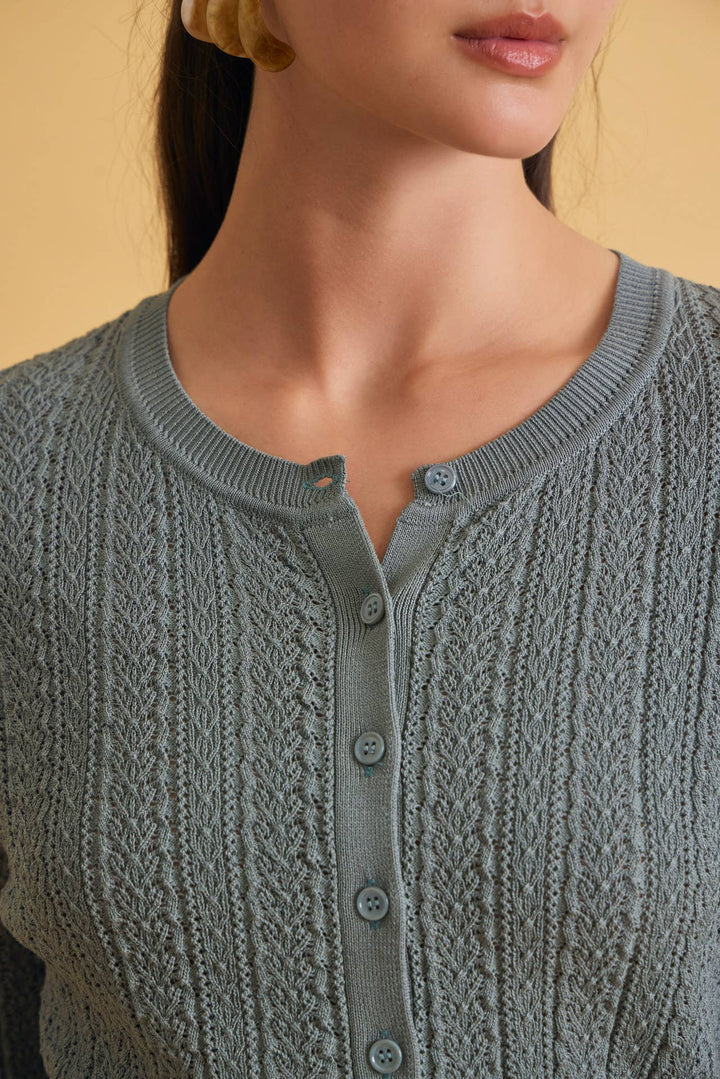 Classic Pointelle Cardigan