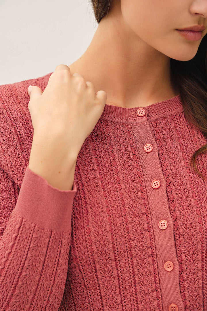 Classic Pointelle Cardigan