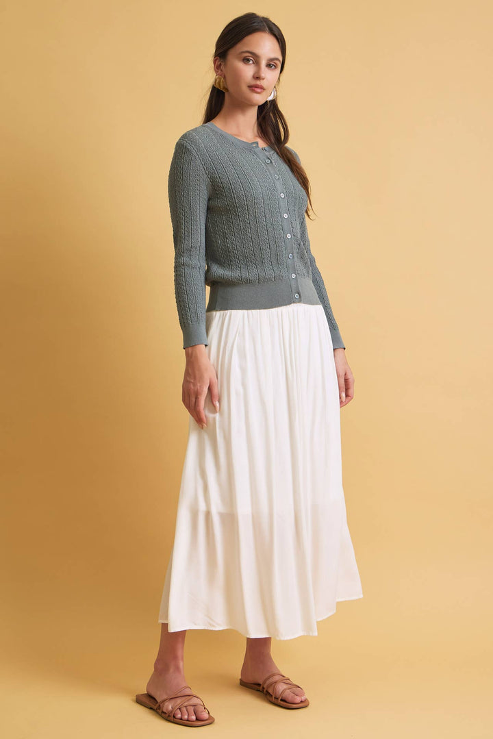 Classic Pointelle Cardigan
