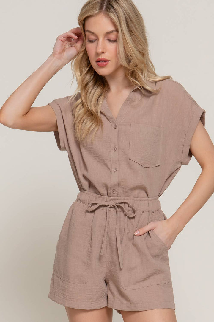 Linen Drawstring Shorts