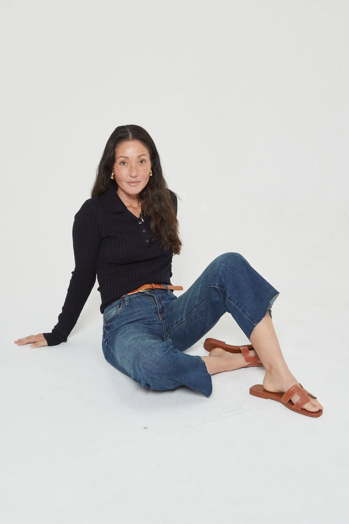 High Rise Jean in Dark Aged Vintage