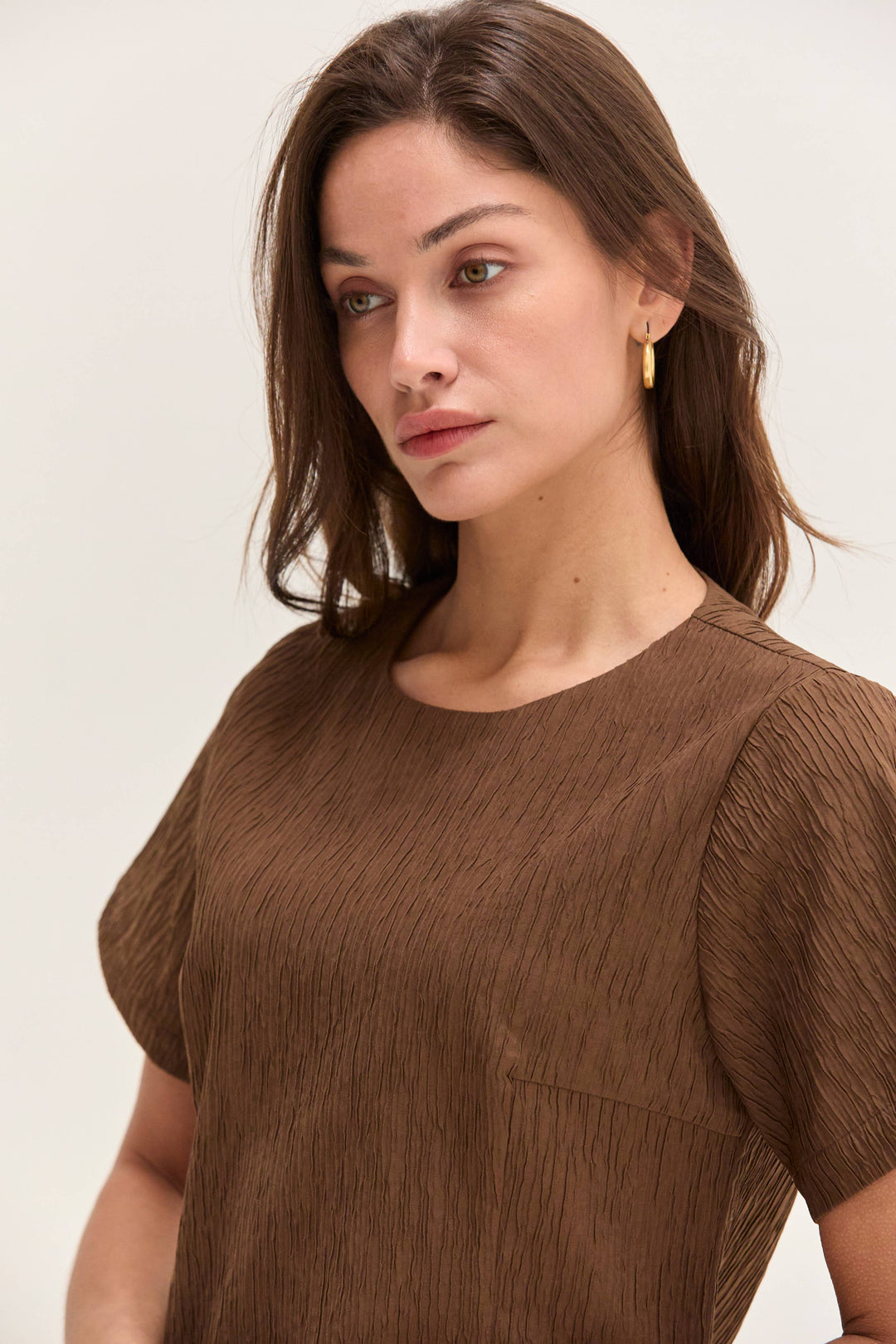 Katia Textured Shift Mini Dress