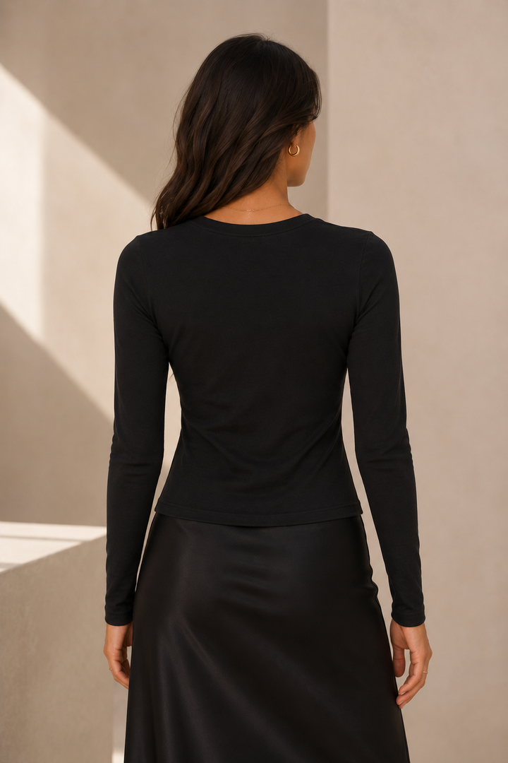 Alexis Fitted Long Sleeve Top