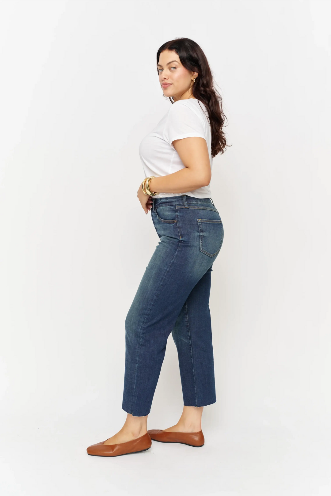 High Rise Jean in Dark Aged Vintage
