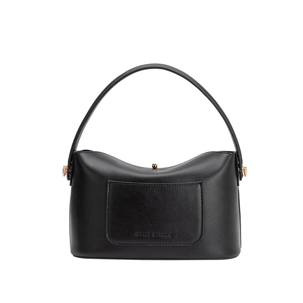 Lana Black Recycled Vegan Leather Crossbody Bag