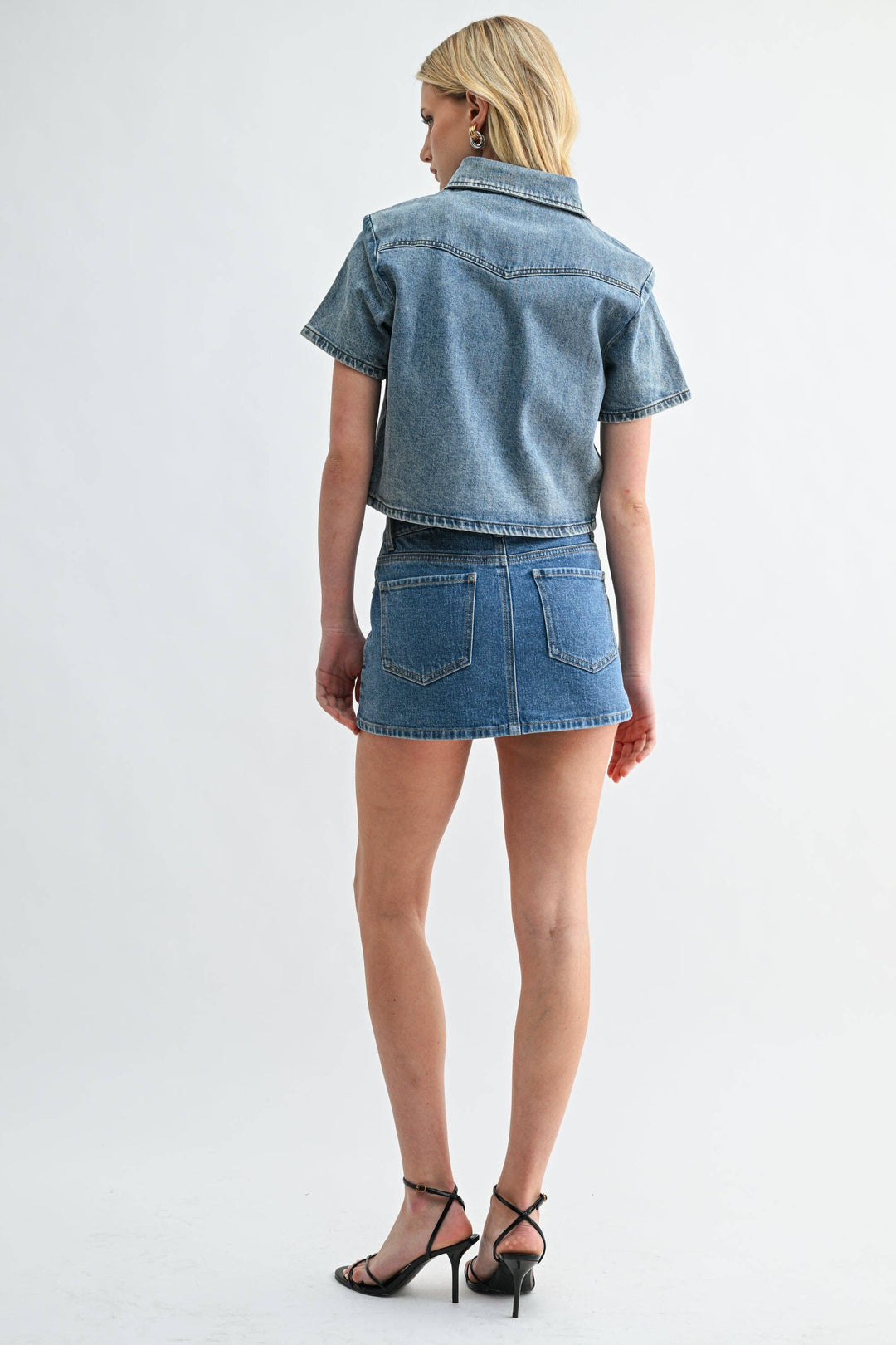 The Muse Mini-Shirt Medium Wash