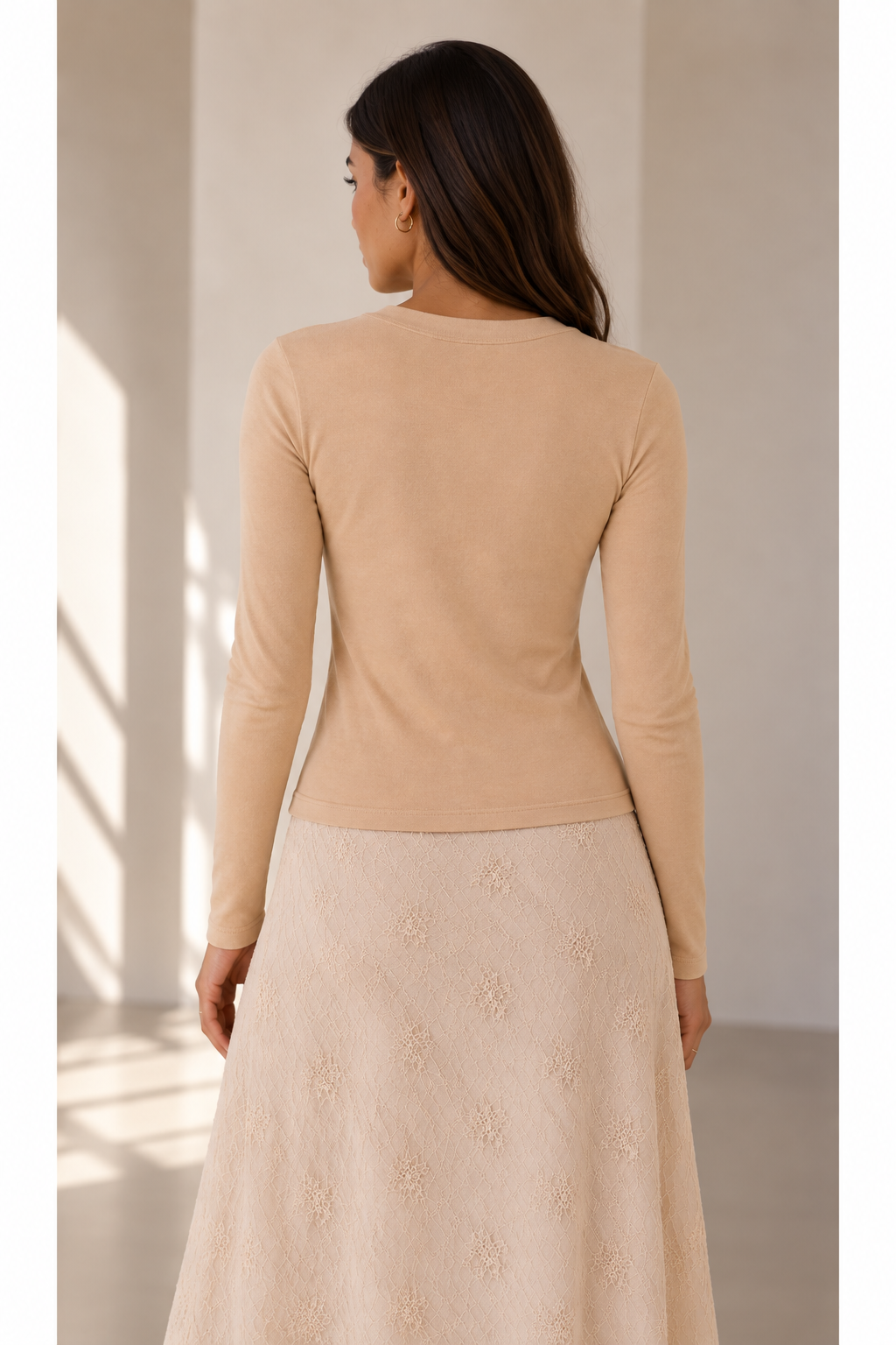 Alexis Fitted Long Sleeve Top