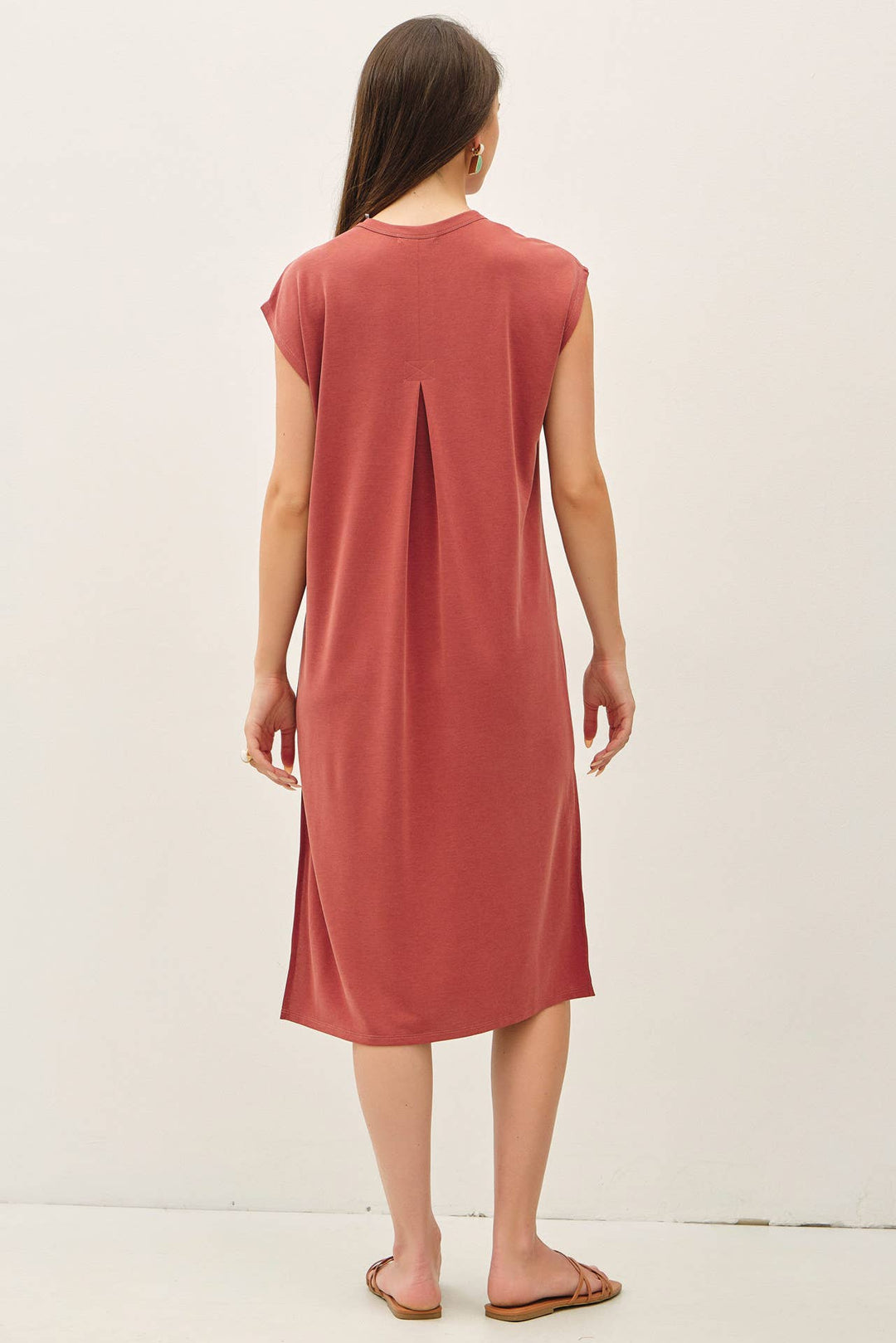 Modal Cap Sleeve Midi Dress