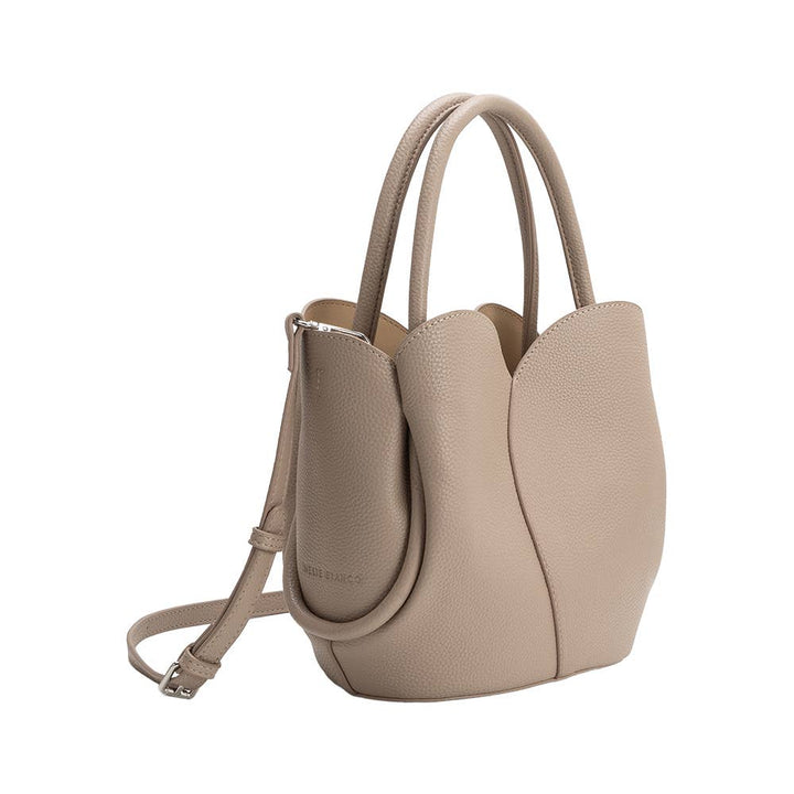 Tulip Mushroom Recycled Vegan Leather Top Handle Bag