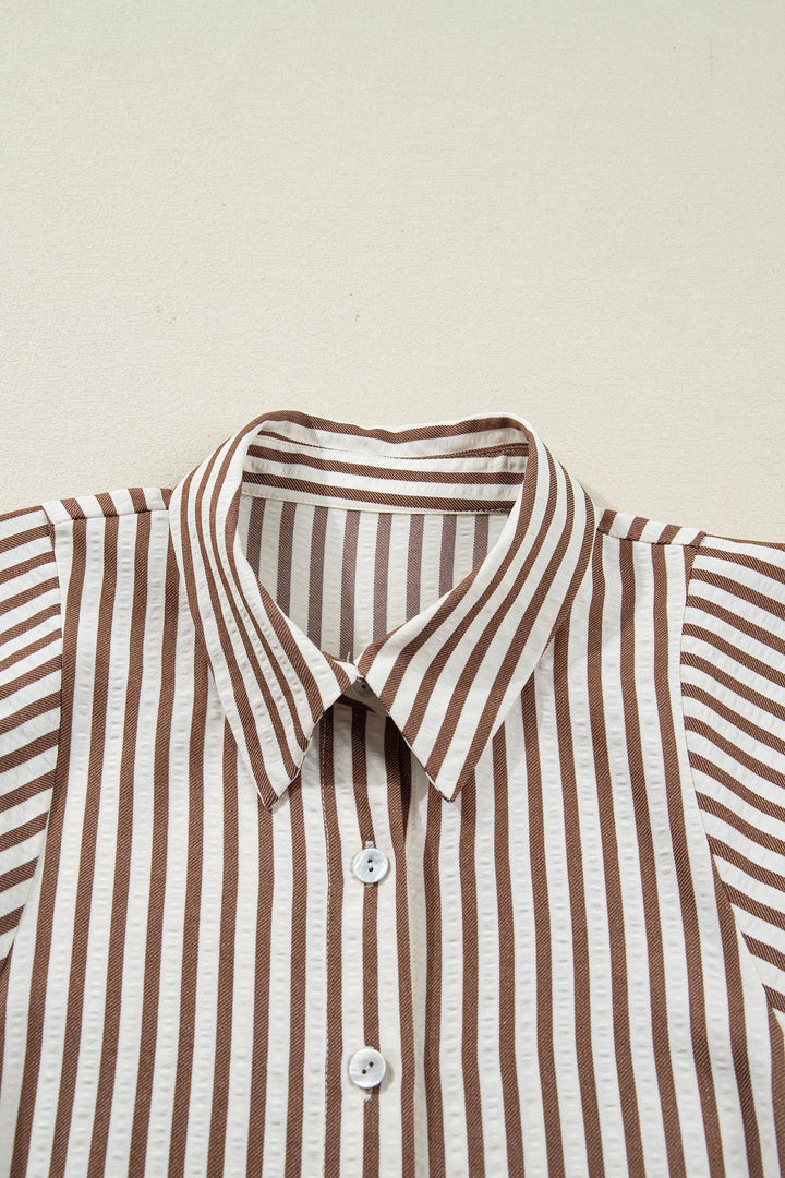 Knot Waist Shirt Dress