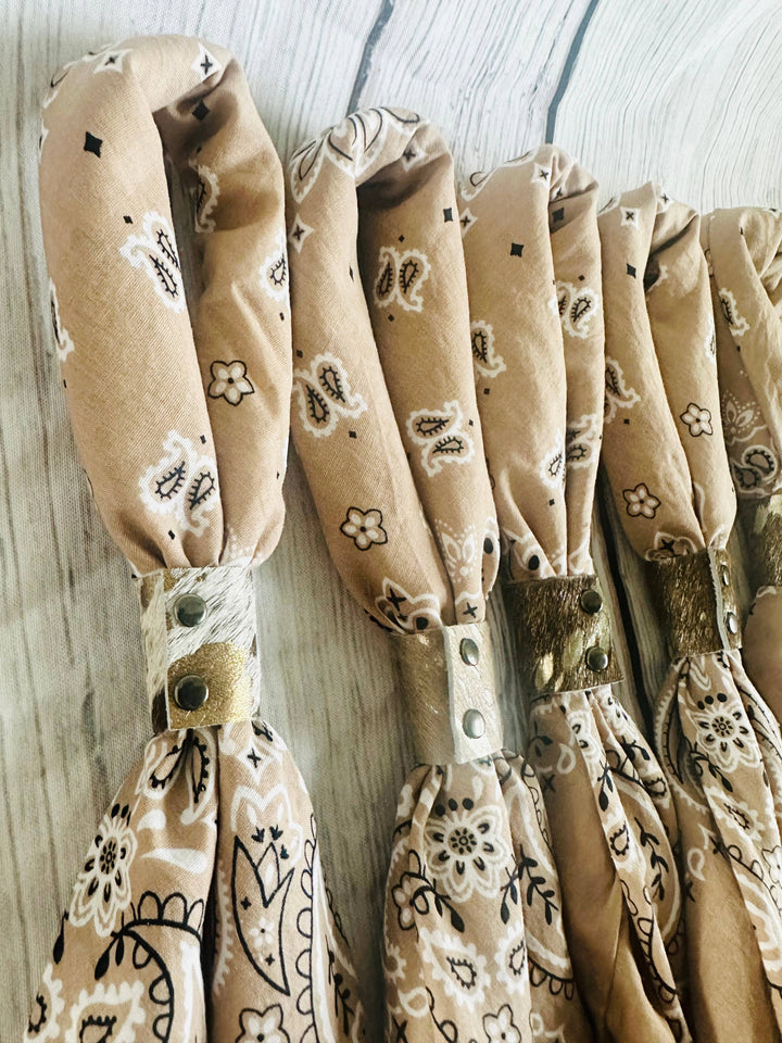 Taupe Hand Dyed Bandana