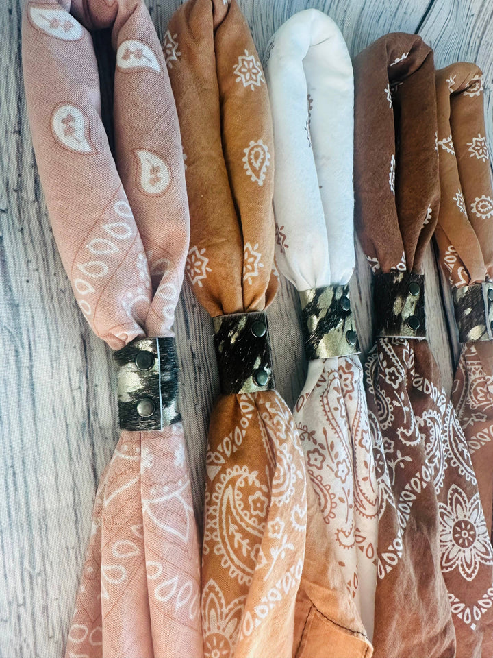 Terracotta Hues Hand Dyed Bandana