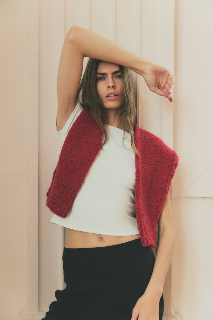 The Breanna Boat Neck Soft Knit Top