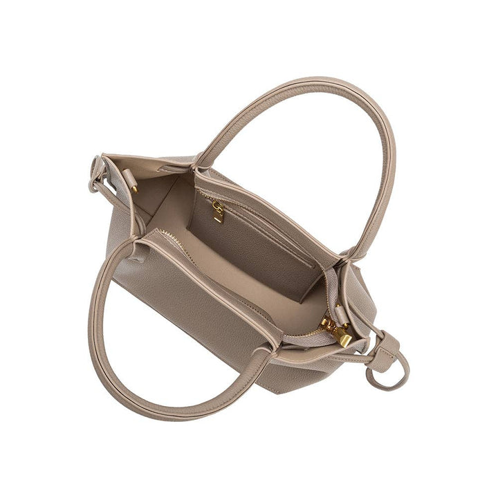 Tyler Taupe Recycled Vegan Leather Crossbody Bag
