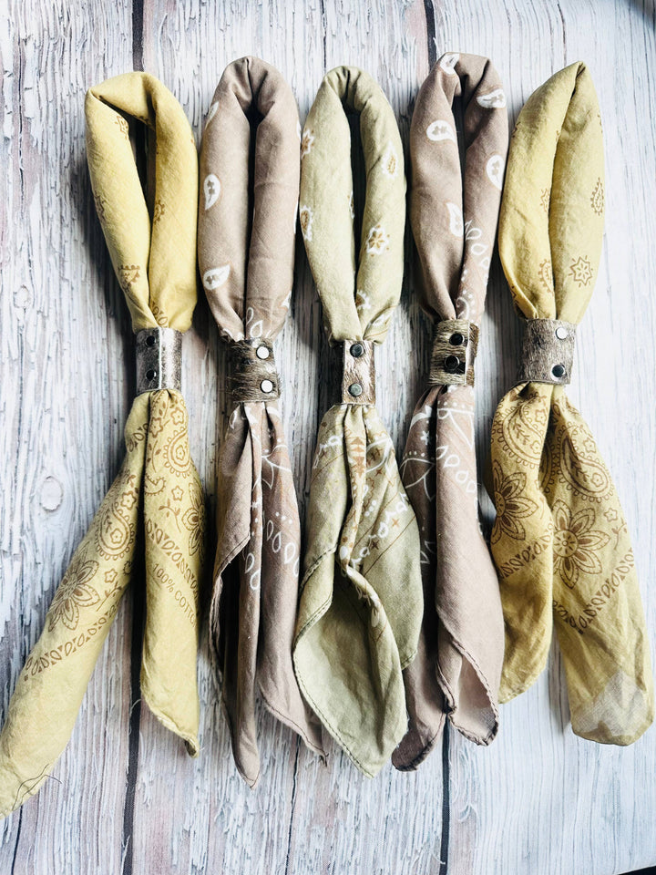 Earth Tones Hand Dyed Bandana