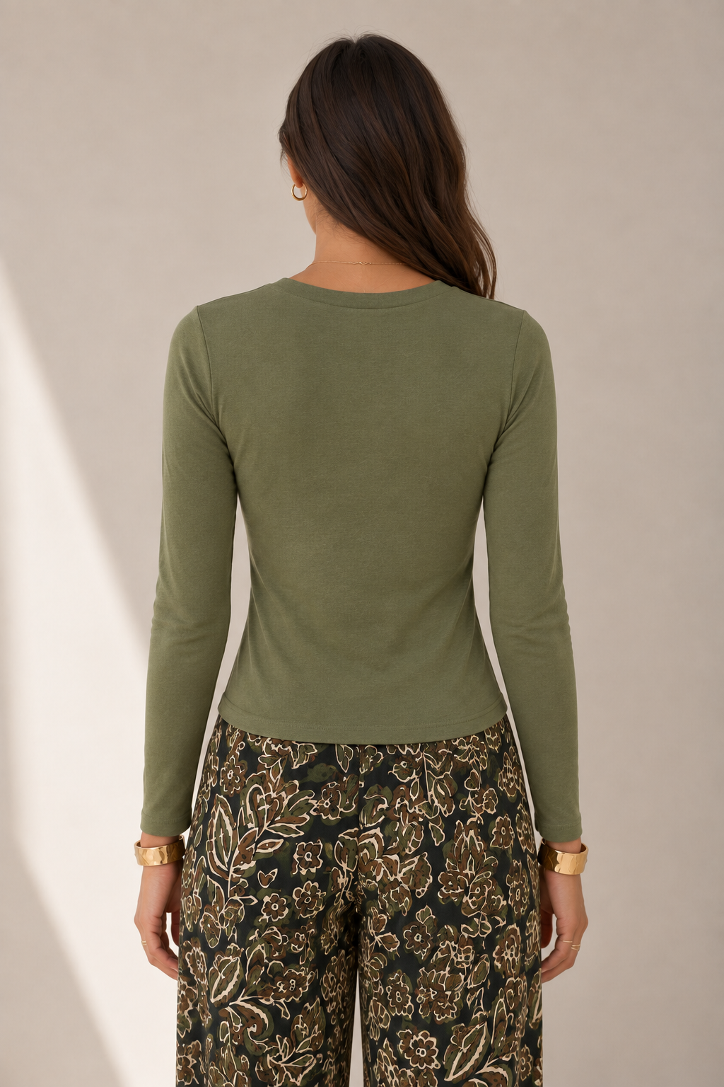 Alexis Fitted Long Sleeve Top